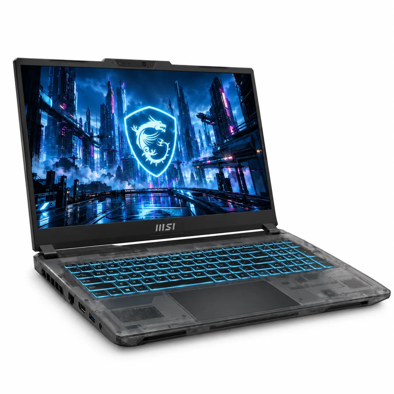 لپ‌تاپ گیمینگ ام اس آی مدل Cyborg 15 A13VE Core i7 13620H RTX 4050 شفاف سایبرپانک — تصویر ۴