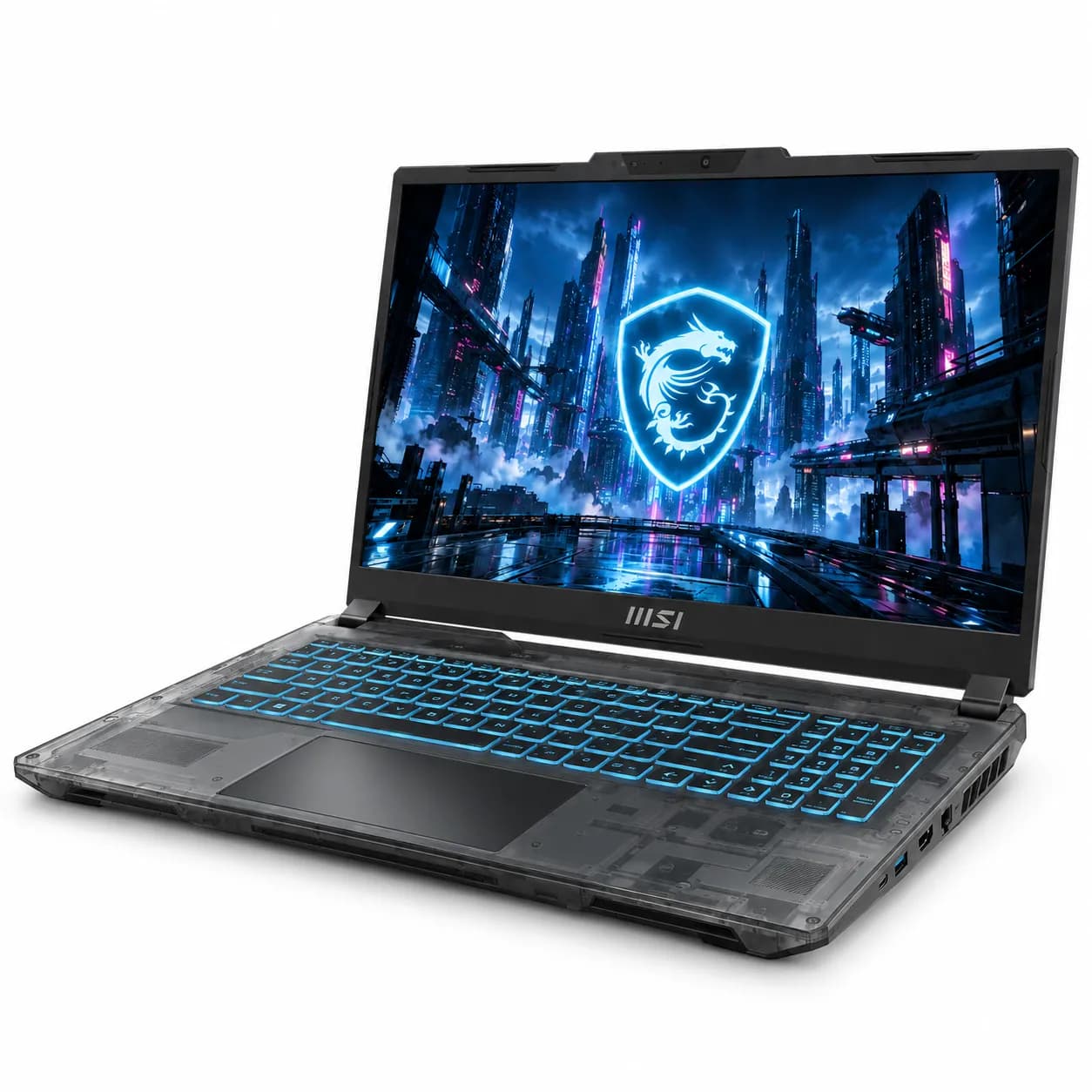 لپ‌تاپ گیمینگ ام اس آی مدل Cyborg 15 A13VE Core i7 13620H RTX 4050 شفاف سایبرپانک — تصویر ۳