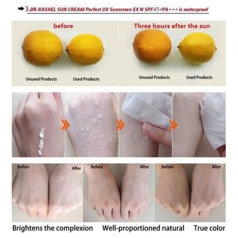کرم ضد آفتاب Anti Ageing دکتر راشل dr rashel sun cream spf75 anti ageingمناسب برای انواع پوست حجم 80 میلی‌لیتر — تصویر ۴