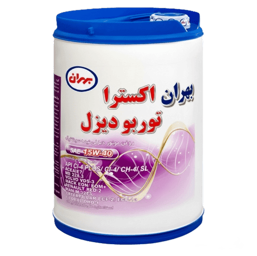 روغن موتور دیزلی بهران مدل اکسترا توربو دیزل (15W40) حجم 20 لیتر