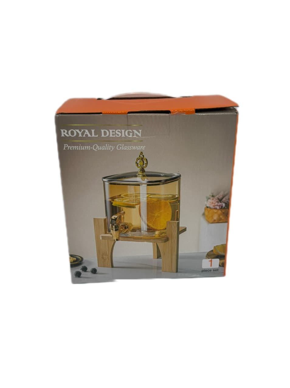 کلمن شیشه ای پایه چوبی 3.2 لیتر مدلFXBT-32 — تصویر ۲