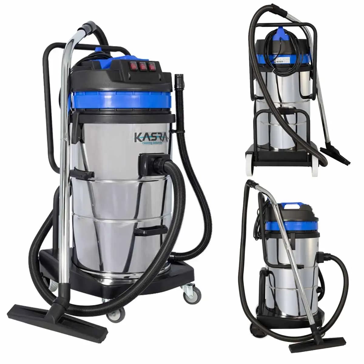 جاروبرقی صنعتی کسری مدل پاندا 402008 | 3 موتور 80 لیتر — تصویر ۵
