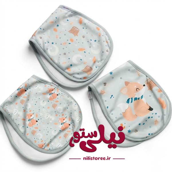 آروغ گیر 3 عددی نوزاد طرح روباه برند دولانو dolano — تصویر ۲