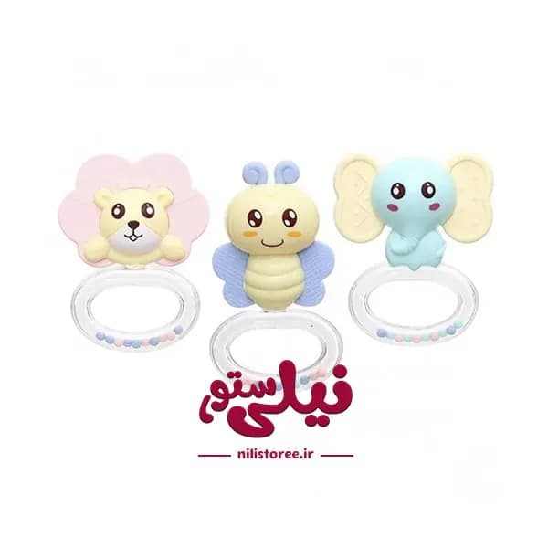 ست جغجغه دندانگیر 3 تکه برند هانگر Huanger کد 0135 — تصویر ۲