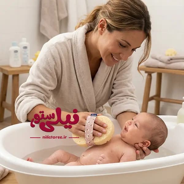لیف اسفنجی حمام کودک برند چیکو chicco های کپی — تصویر ۳