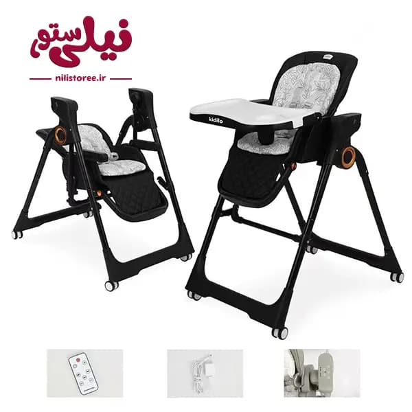 صندلی غذا کودک تاپشو برقی مدل KD018 برند کیدیلو kidilo — تصویر ۳
