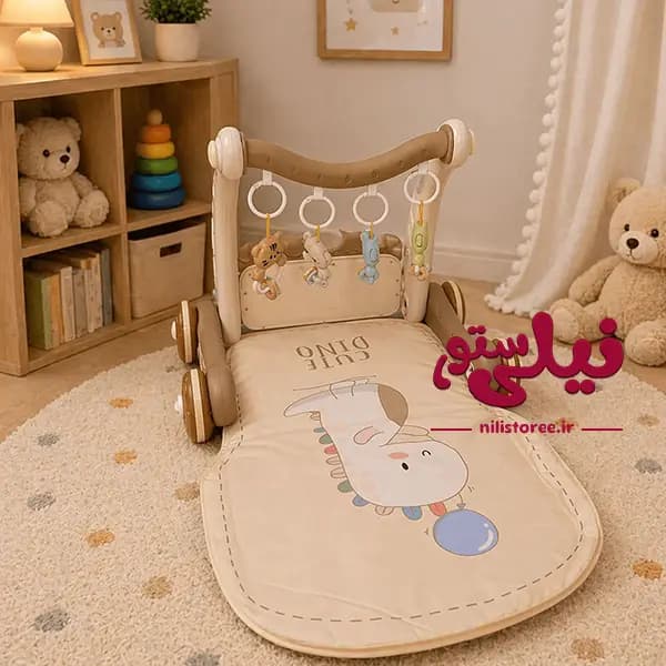 تشک بازی و واکر نوزاد طرح پیانو برند کیدزگیم kids game کد 1011 — تصویر ۲