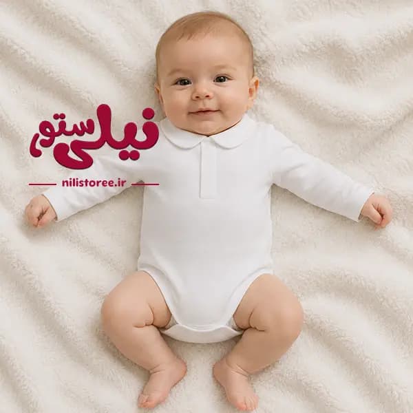 ست بلوزآستین بلند و شلوار بافتنی نوزاد برند لئوکینگ Leoking کد 9541 — تصویر ۳