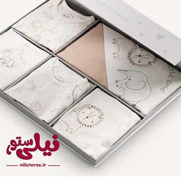 ست جعبه ای 13 تکه طرح سافاری برند نیلی