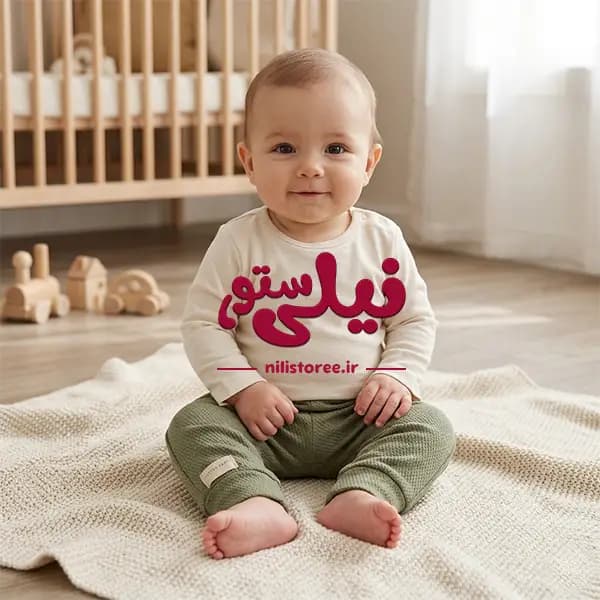 ست جعبه ای 3 تکه طرح دهکده برند نیلی کد 3104 — تصویر ۴