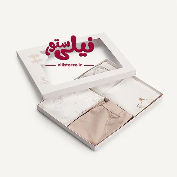 ست جعبه ای 3 تکه طرح سافاری برند نیلی کد 3106 — تصویر ۸