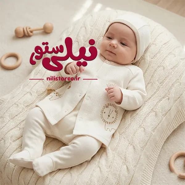 ست جعبه ای 3 تکه طرح سافاری برند نیلی کد 3106 — تصویر ۲