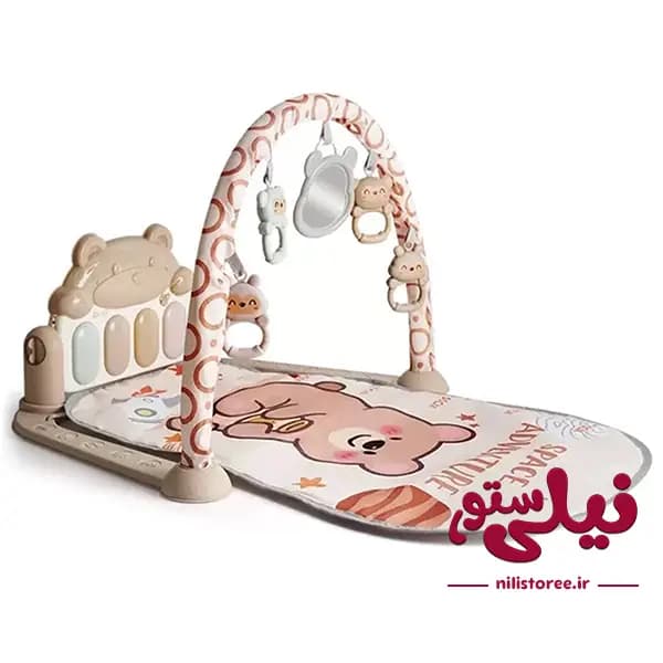 تشک بازی موزیکال نوزاد طرح خرس برند Baby Pedal Piano کد 804 — تصویر ۴