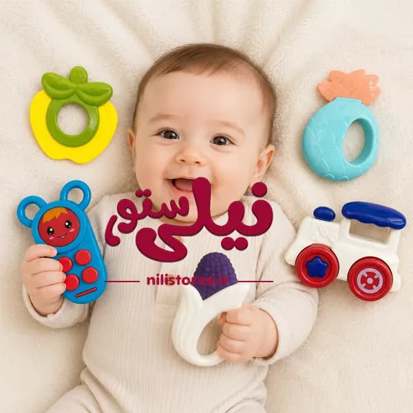 ست 5 عددی جغجغه نوزاد برند xingya کد 532