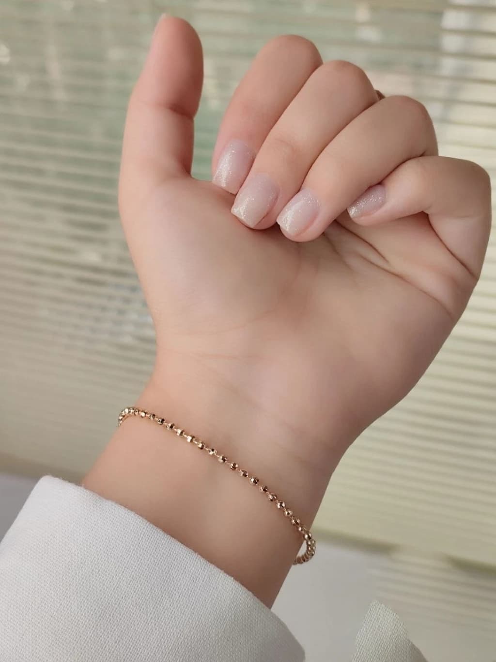 دستبند توپی ژوپینگ آویز قلب روکش طلا رنگ ثابت و ضدحساسیت — تصویر ۲