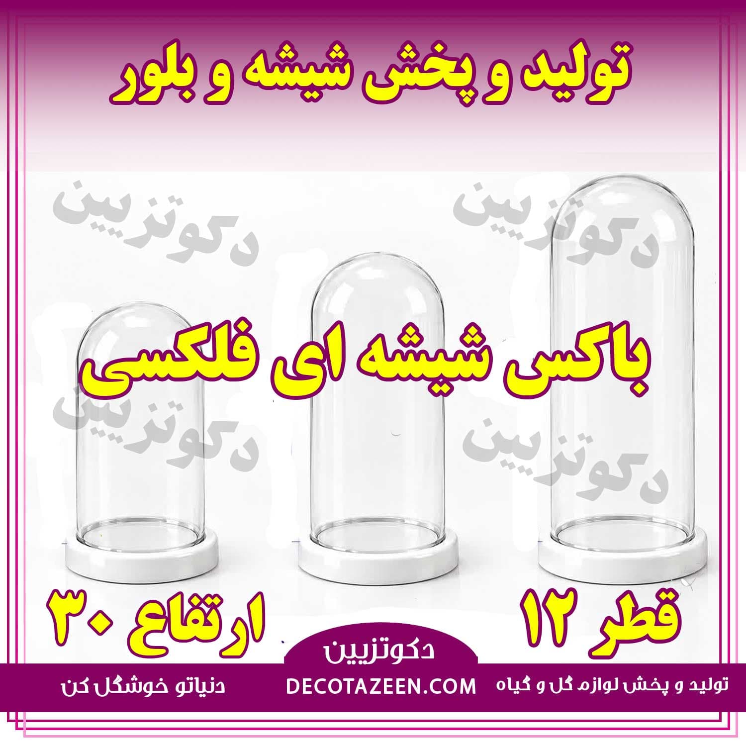 باکس شیشه ای فلکسی فانوسی دهانه 12 ارتفاع 30 کارتن 12عددی 😍 خرید از کارخانه