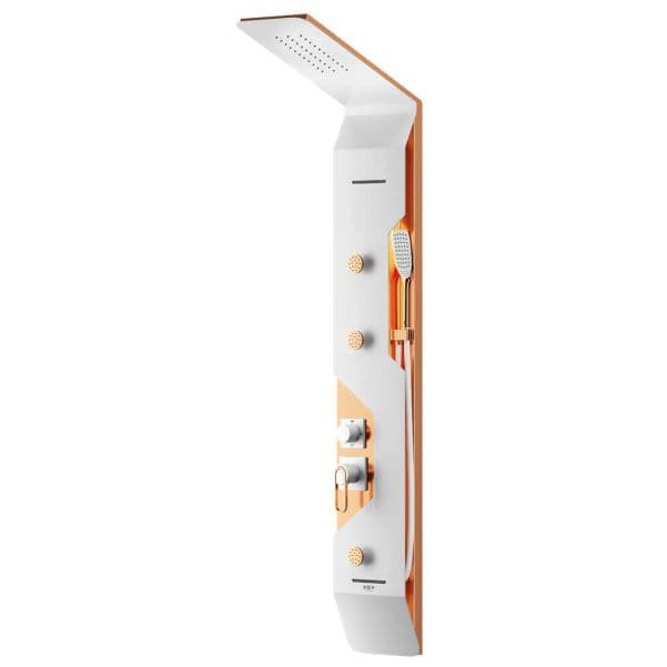 پنل دوش فریز شاور – مدل S530B سفید طلایی