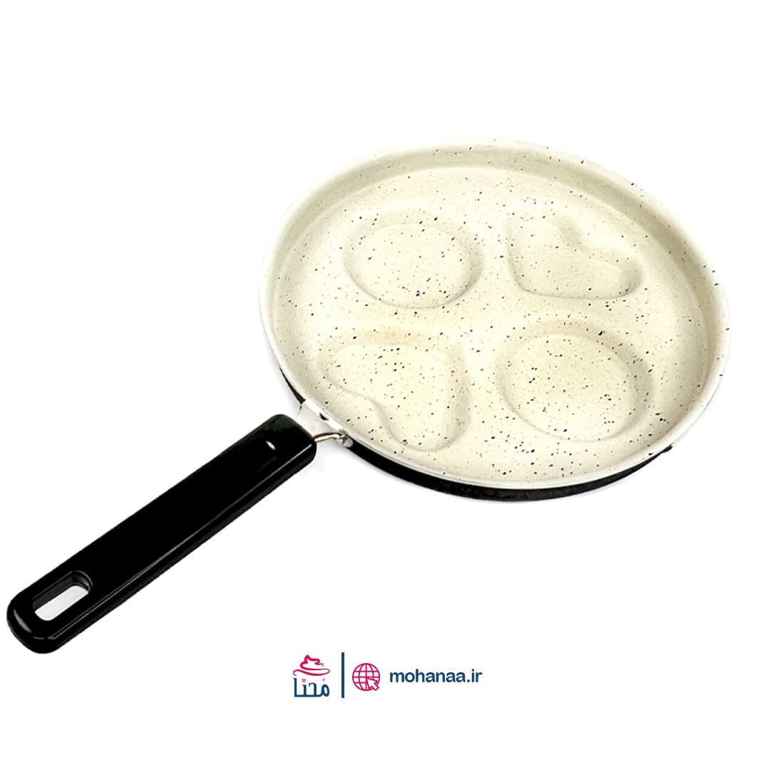 تابه پنکیک طرح قلب و دایره آرکانیک — تصویر ۲