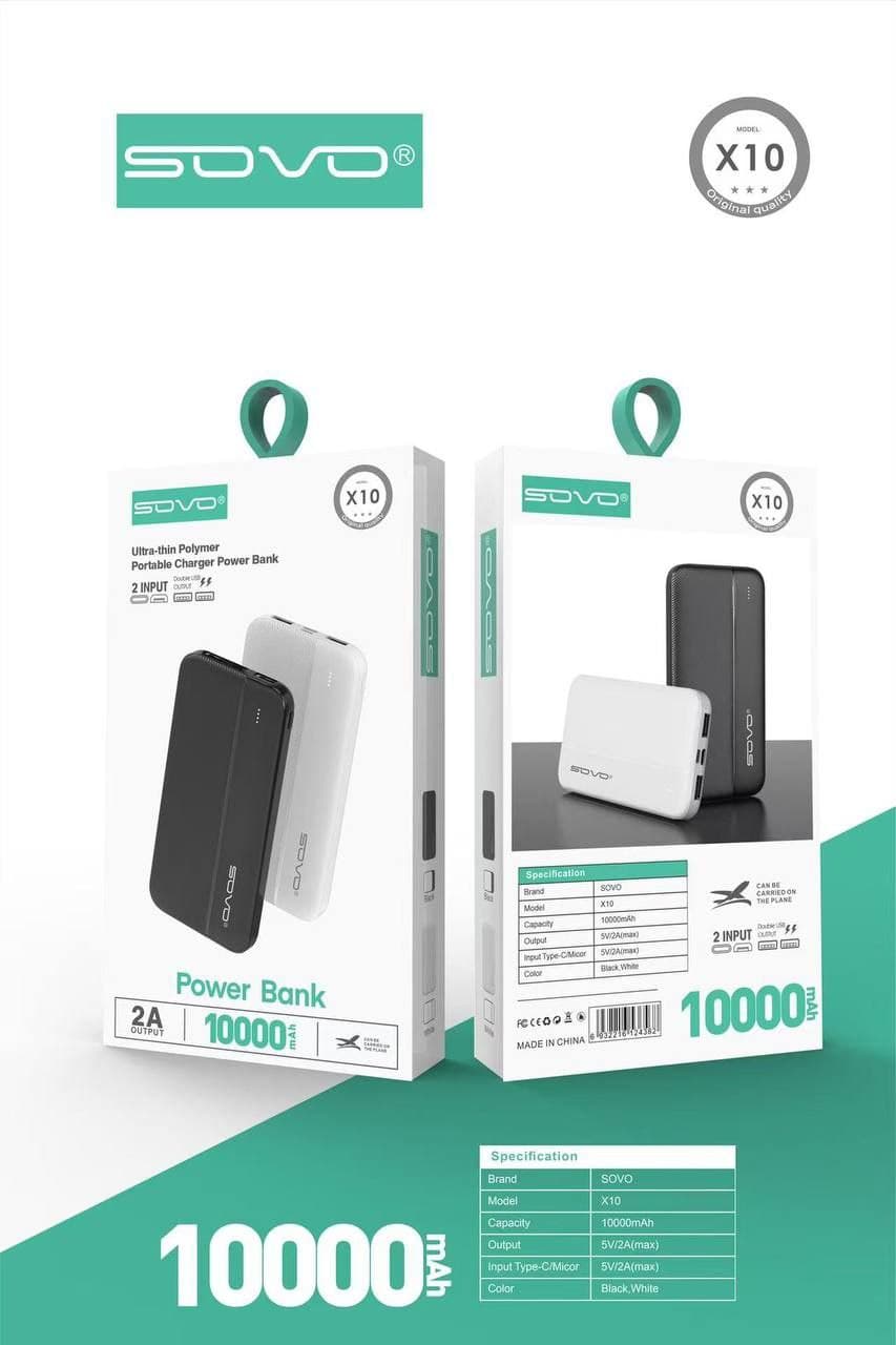 پاور بانک 10000 SOVO PD X10