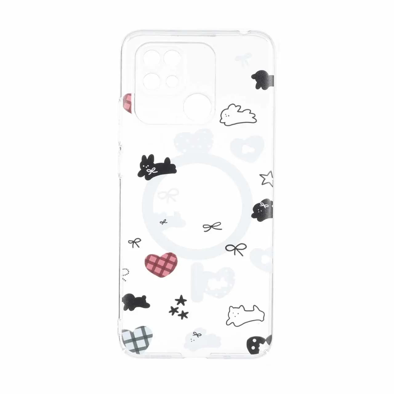 قاب Cute کریستالی طرح مگ سیف محافظ لنزدار Xiaomi Redmi 10C / Redmi 10 Power / Poco C40 – کد 174