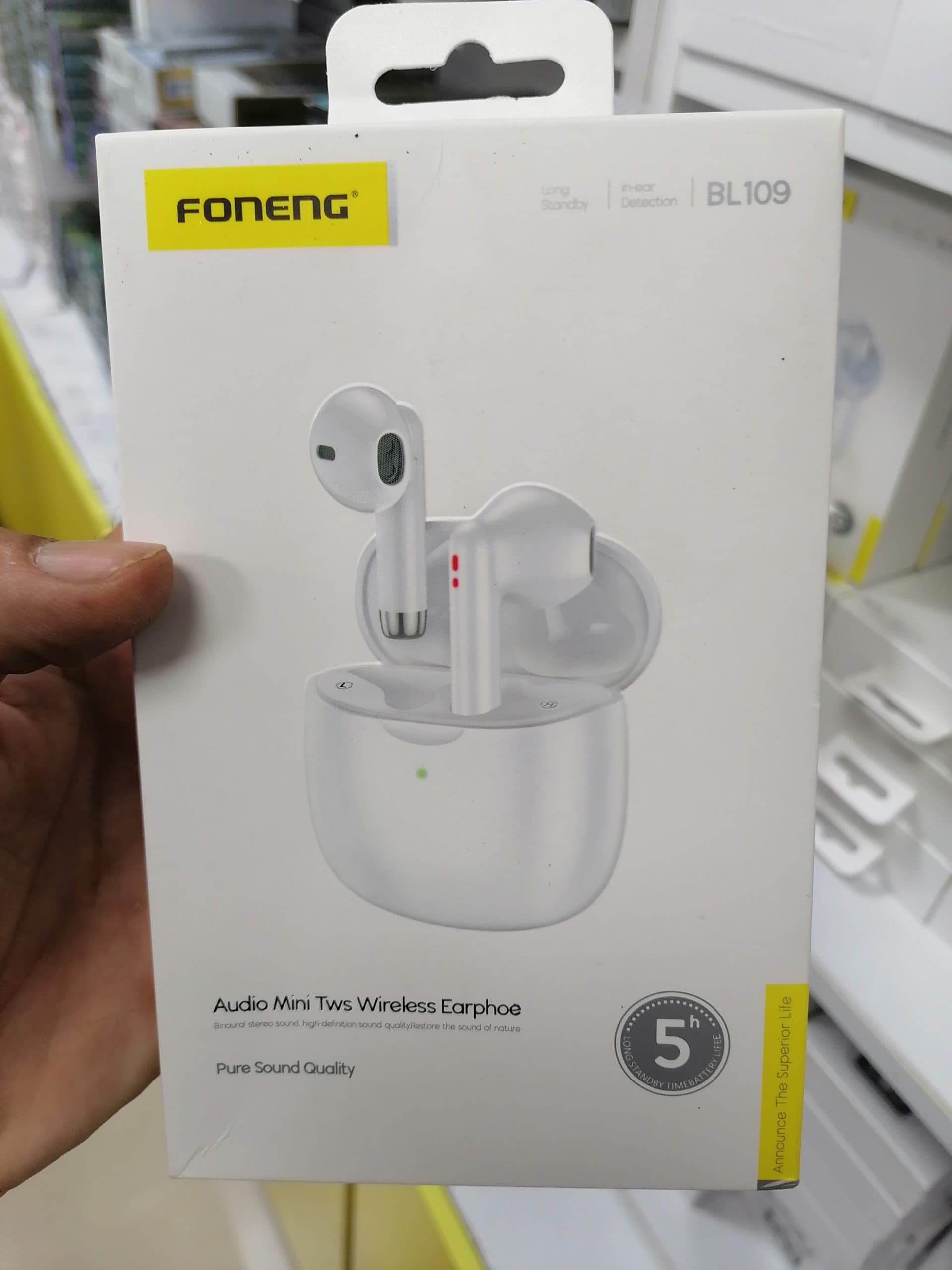 ایرباد بی‌سیم فوننگ مدل Foneng BL109 با بلوتوث 5.1 و شارژدهی 12 ساعته اورجینال (عمده و تک)
