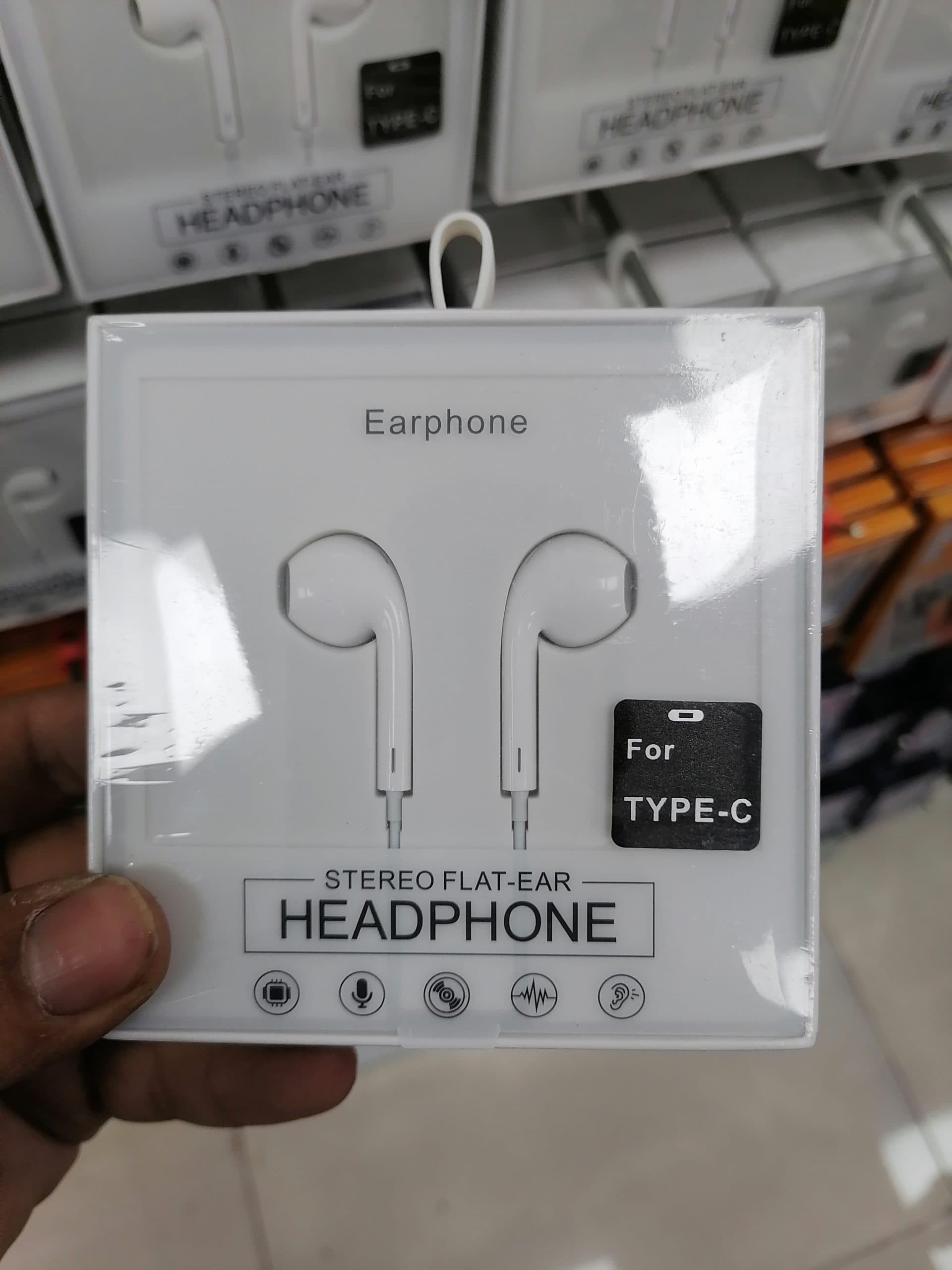 ایرپاد و هندزفری سیمی دیکی مدل DEKY STEREO FLAT-EAR با اتصال Type-C و طراحی نیمهگوشی اورجینال (عمده و تک)