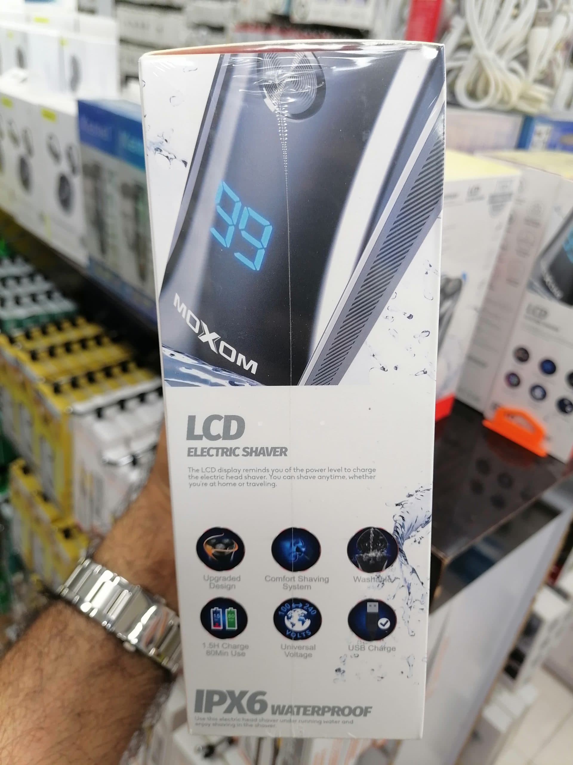 شیور و ماشین اصلاح موکسوم MOXOM مدل MX-ER06 سری Refinement با فناوری اصلاح شناور 5D و مقاومت در برابر آب IPX6 اورجینال (عمده و تک) — تصویر ۴