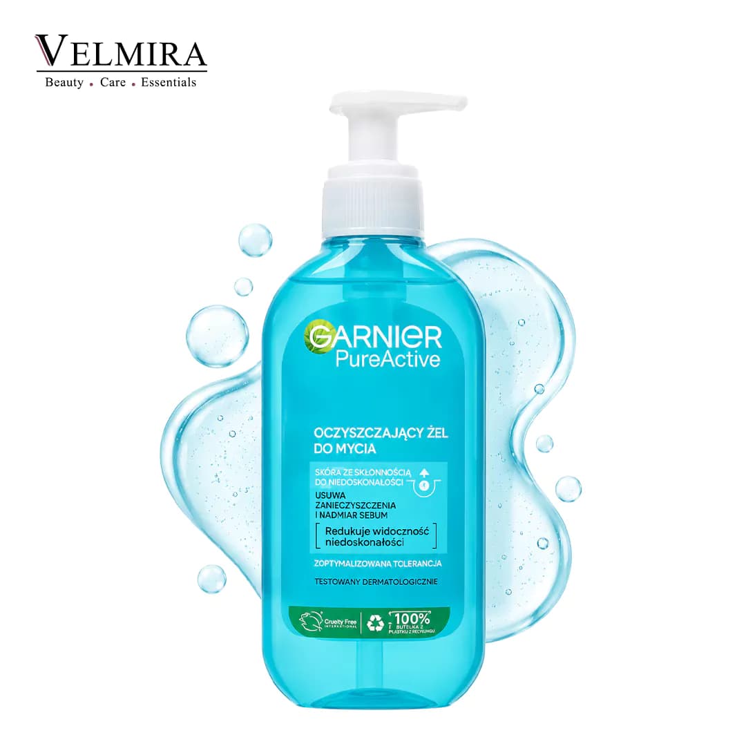 ژل شستشوی صورت گارنیر ضد جوش ۲۰۰ میلی‌لیتر | Garnier Pure Active Cleansing Gel