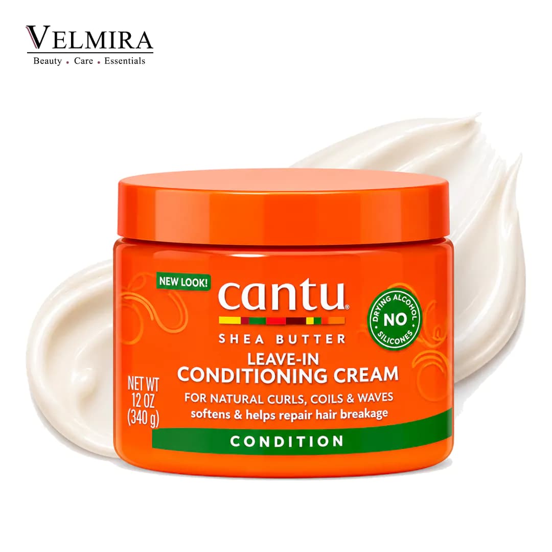 کرم نرم‌کننده بعد از حمام کانتو مدل لیو-این کاندیشنینگ کرم Cantu Shea Butter Leave-In Conditioning Cream
