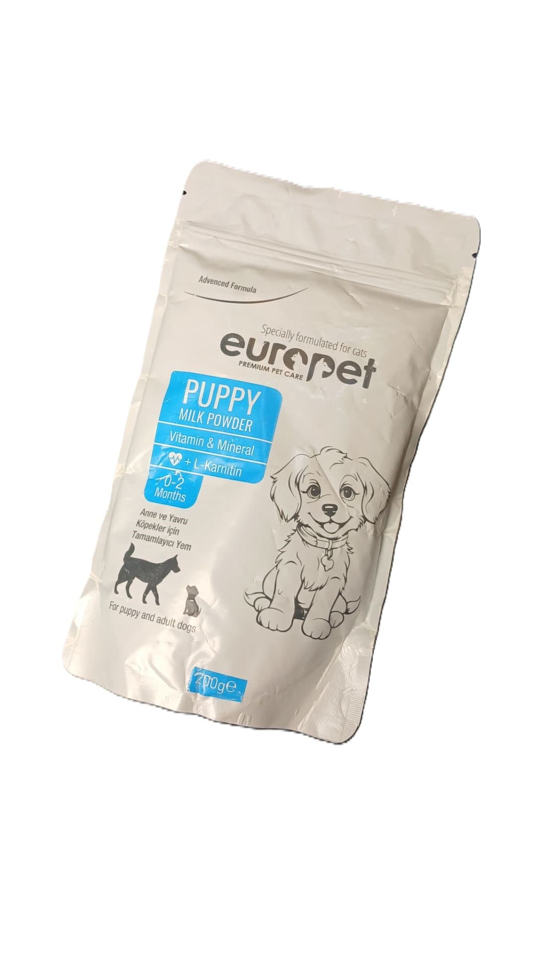 شیر خشک توله سگ 200 گرمی یوروپت (europet)