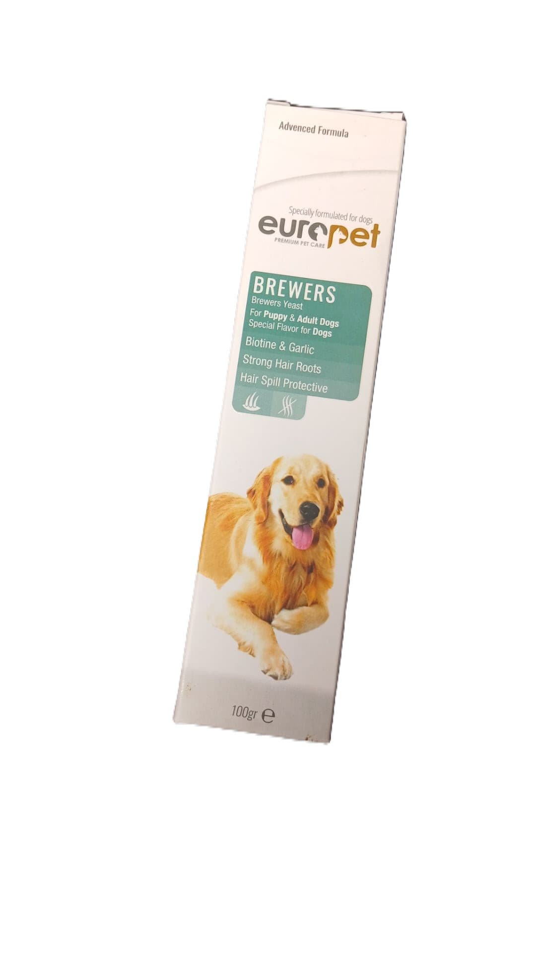 خمیر تقویت کننده پوست و مو سگ یوروپت Europet Dog Brewers وزن 100 گرم