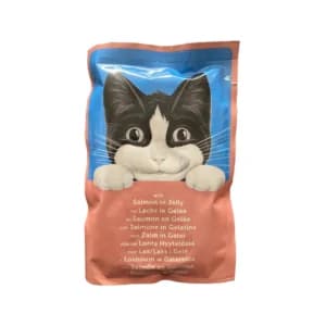 پوچ گربه فلیکس با طعم ماهی سالمون در ژله Felix Cat Pouch Salmon In Jelly 85 گرمی