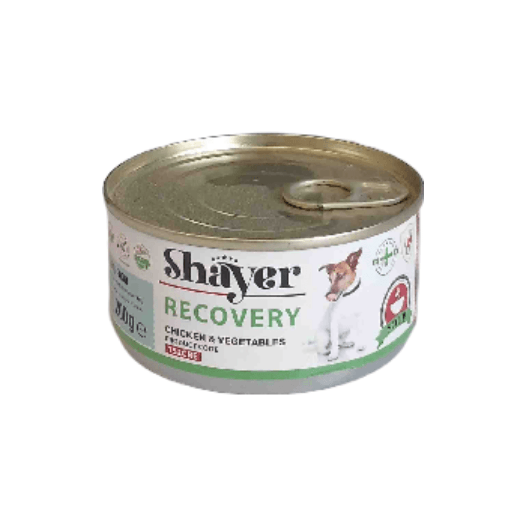 کنسرو ریکاوری شایر سگ با طعم مرغ و سبزیجات شایر Shayer Soup With Chicken & Vegetable وزن ۲۰۰ گرم