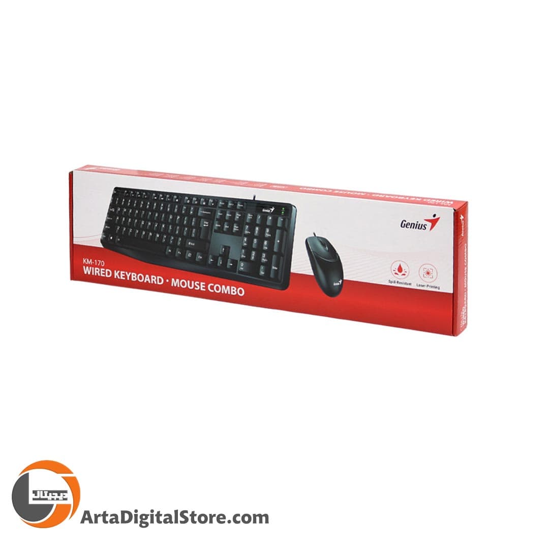 موس و کیبورد جنیوس Genius KM-170 Mouse And Keyboard — تصویر ۲