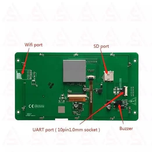 نمایشگر رنگی 7 اینچ 480*800 HMI مدل DMG80480C070_03WTC — تصویر ۴
