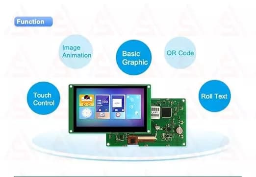 نمایشگر رنگی 7 اینچ 480*800 HMI مدل DMG80480C070_03WTC — تصویر ۵