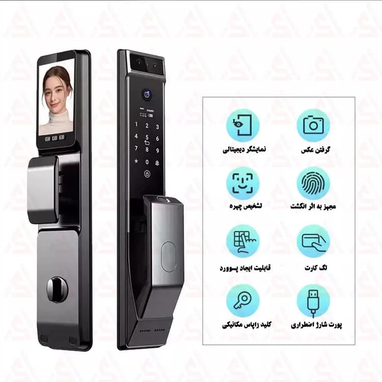 دستگیره هوشمند اسمارت لاک با قابلیت تشخیص چهره و اثر انگشت — تصویر ۵