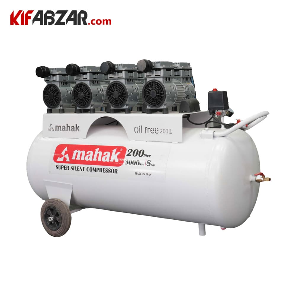 کمپرسور باد سایلنت 200 لیتری محک مدل HSU-3200
