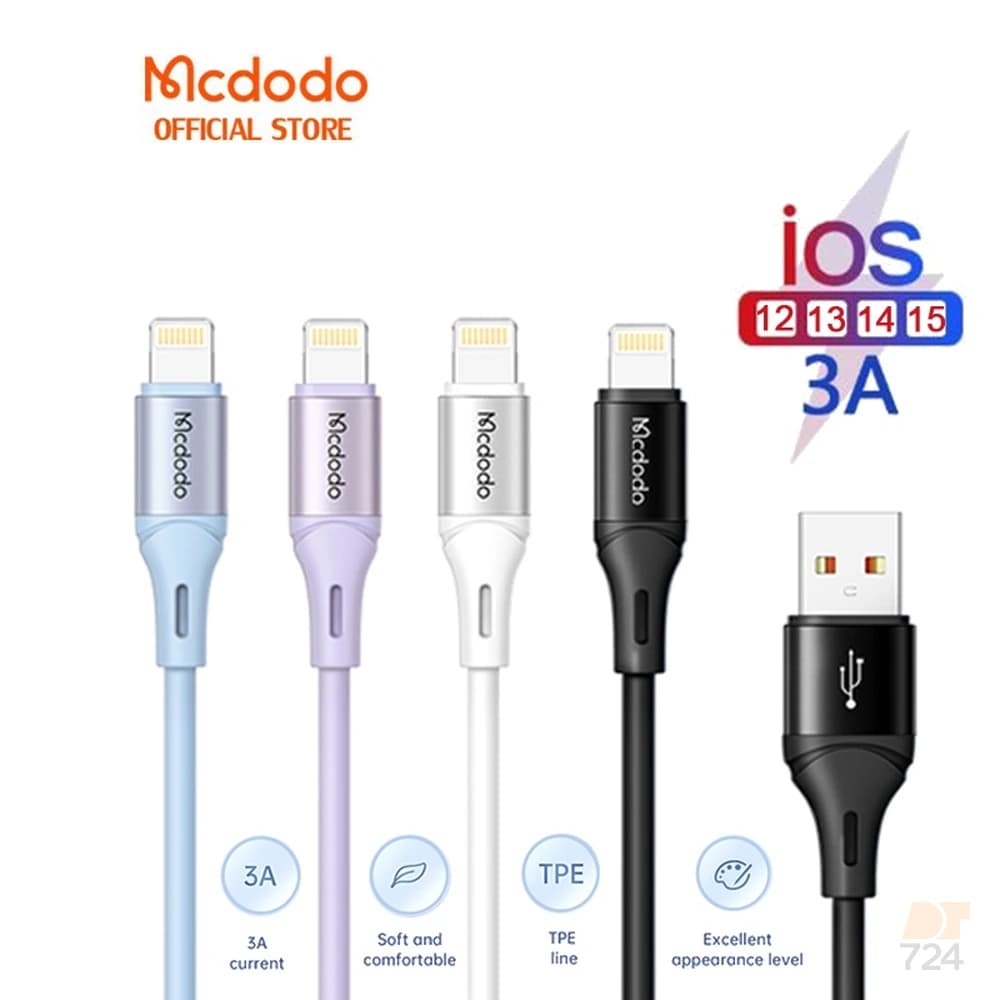 کابل شارژ USB-A به لایتنینگ ۱.۲ متری مک‌دودو مدل CA-183 — تصویر ۴
