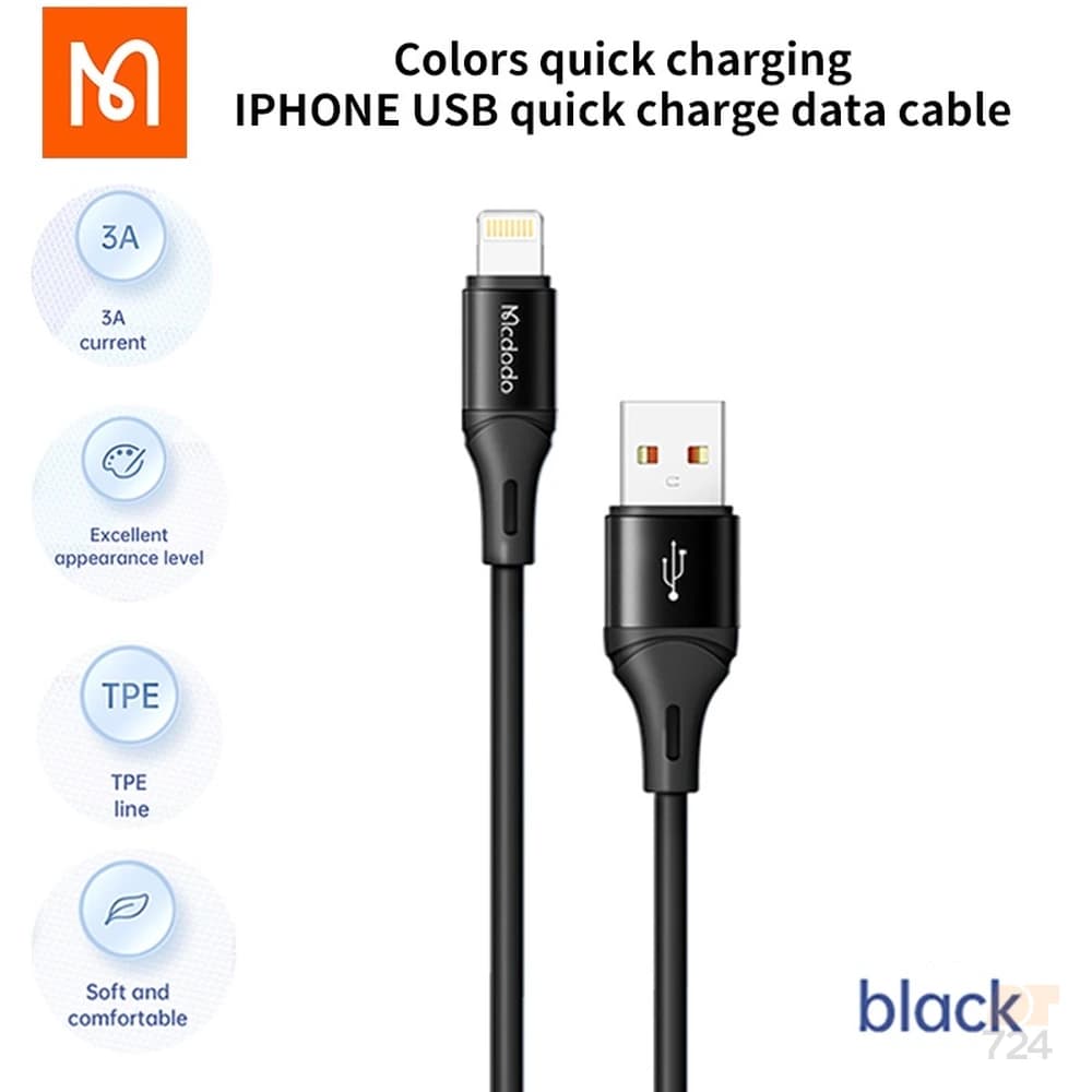 کابل شارژ USB-A به لایتنینگ ۱.۲ متری مک‌دودو مدل CA-183 — تصویر ۶