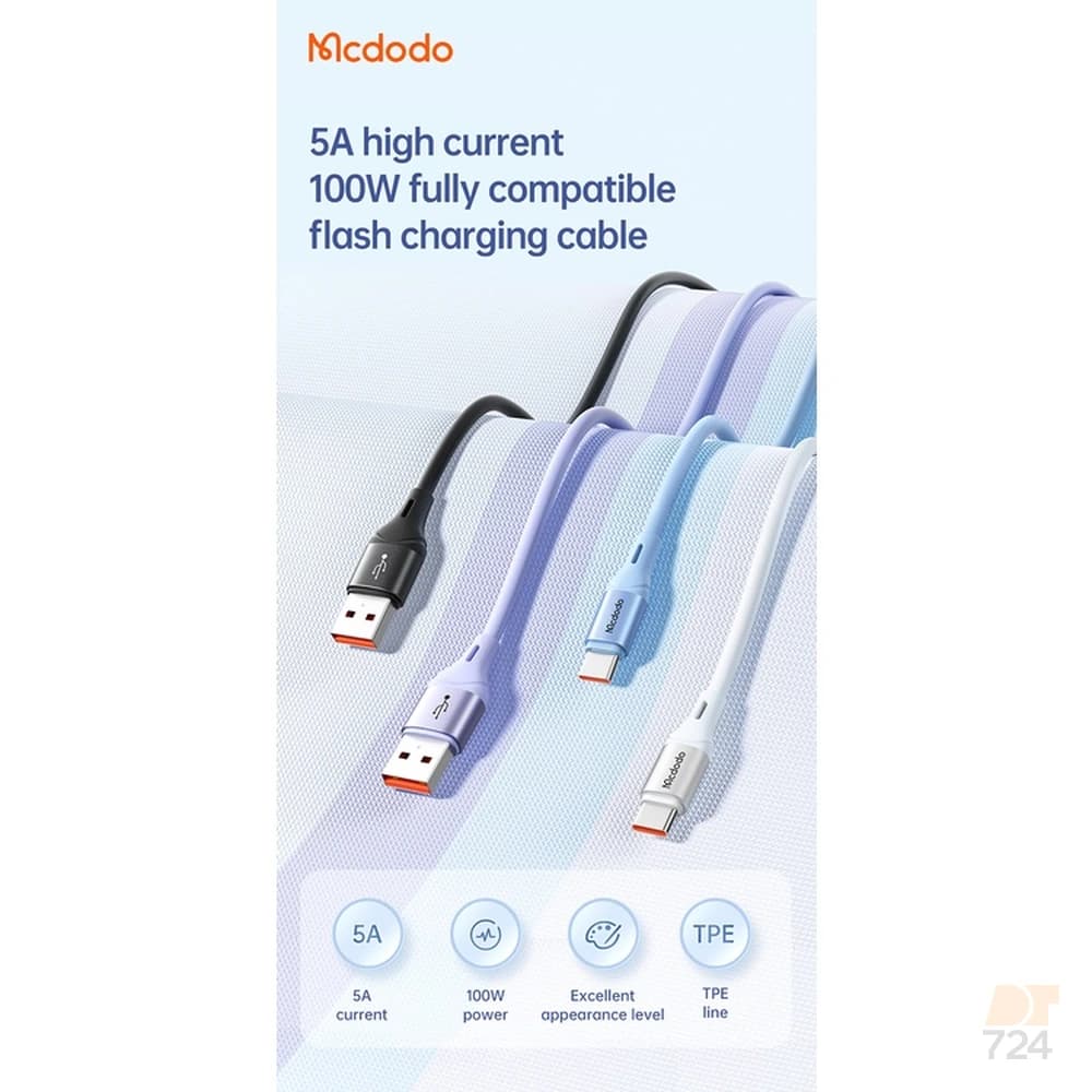 کابل شارژ USB-A به تایپ‌سی ۱.۲ متری مک‌دودو مدل CA-184 — تصویر ۲