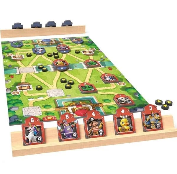 بازی فکری بردگیم استراتژی دو نفره چهارپایه مدل TOY BATTLE طرح نبرد اسباب بازی‌ها با مدت زمان 30 دقیقه و درجه سختی آسان، تولید ایران — تصویر ۳
