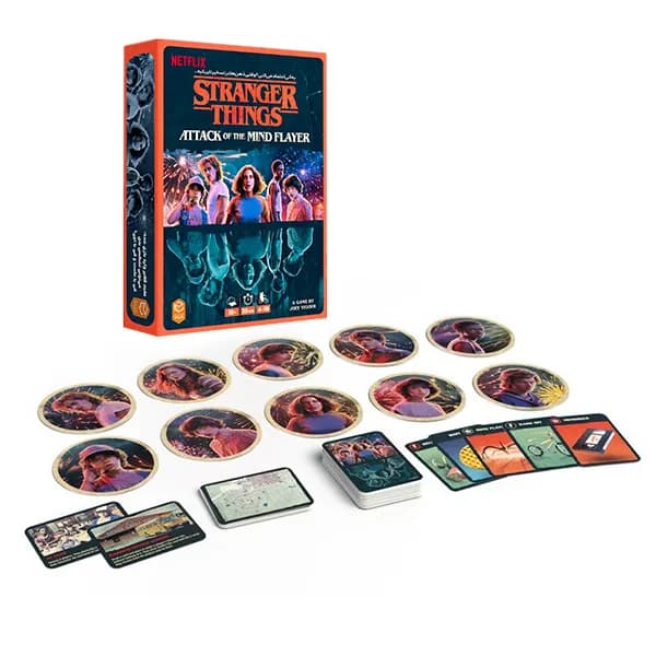 بازی فکری کارتی چهارپایه مدل استرنجر تینگز Stranger Things Attack of the Mind Flayer با نقش مخفی، همکاری گروهی، مناسب 4 تا 7 بازیکن و مدت زمان کمتر از 1 ساعت — تصویر ۷