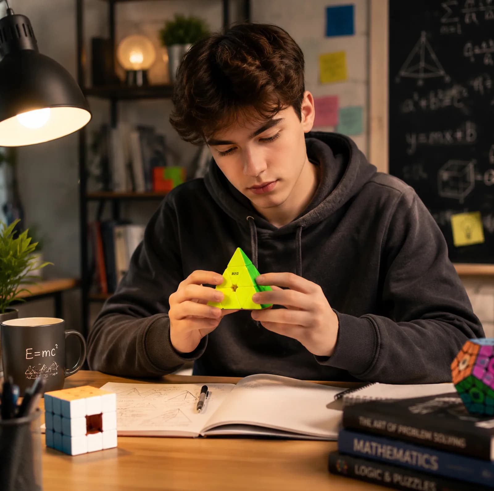 روبیک چی ای مدل هرم وریور مگنت کای وای 3×3 QY Warrior M Pyraminx — تصویر ۴