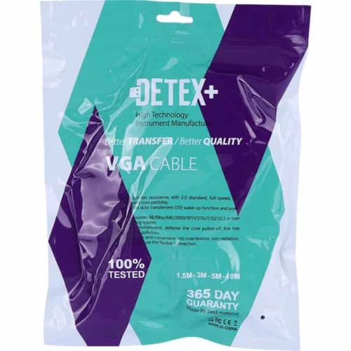 کابل VGA 3+4 دیتکس پلاس +Detex طول 1.5 متر — تصویر ۸