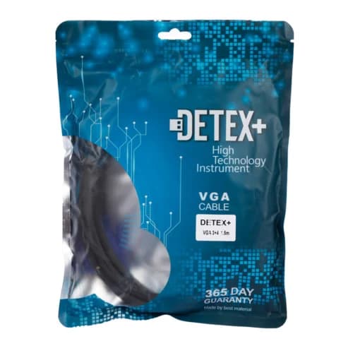 کابل VGA 3+4 دیتکس پلاس +Detex طول 1.5 متر — تصویر ۶