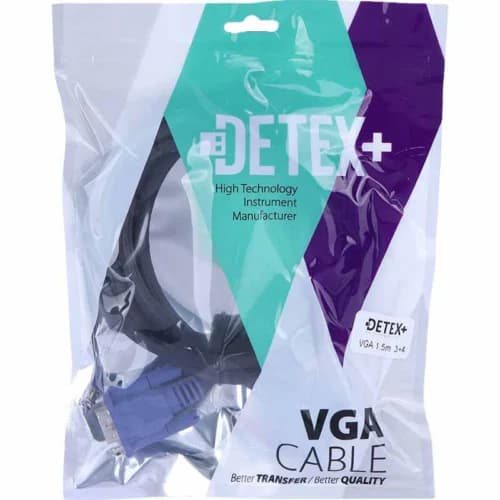 کابل VGA 3+4 دیتکس پلاس +Detex طول 1.5 متر — تصویر ۷