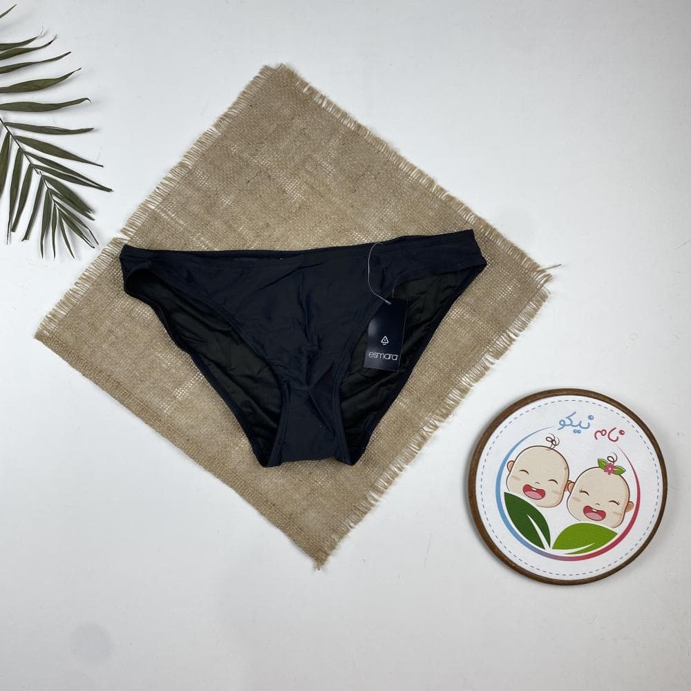 مایو اسپرت برند esmara طرح ساده کمرکش مشکی رنگ – 42