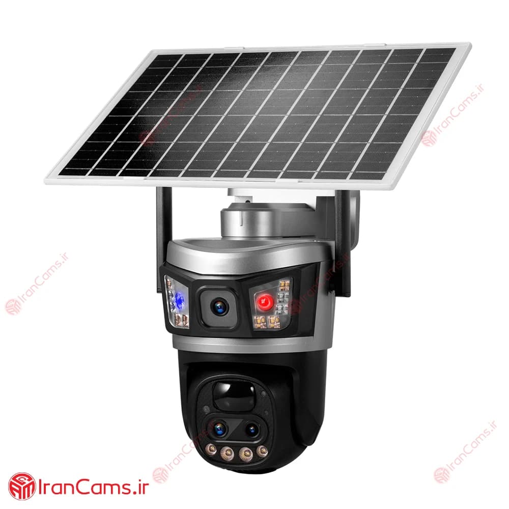 دوربین سیم کارتی خورشیدی 12 مگاپیکسل 2 لنز V380 PRO مدل VSC87-4G — تصویر ۳