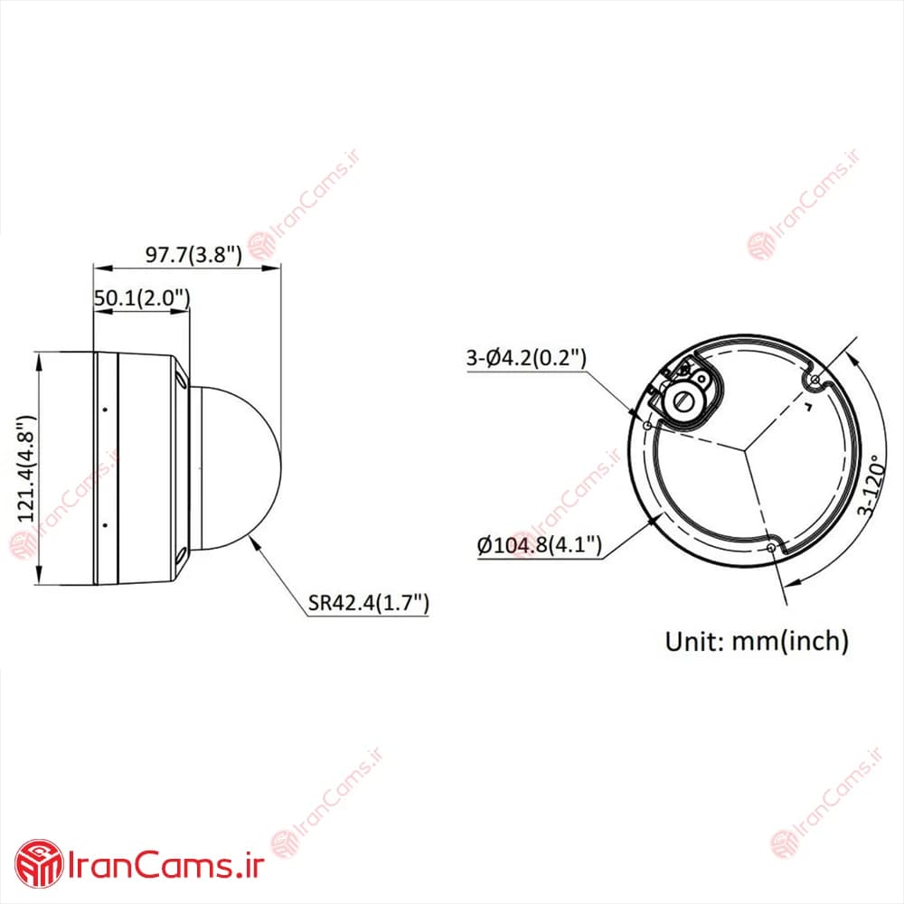 دوربین مداربسته IP دام 8 مگاپیکسل هایک ویژن DS-2CD2187G2H-LI — تصویر ۷